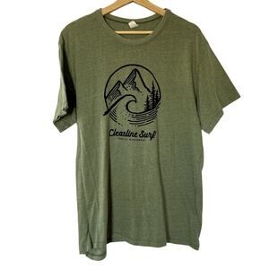 Alternative Clearline Surf Pacific Northwest green short sleeved t-shirt mens XL